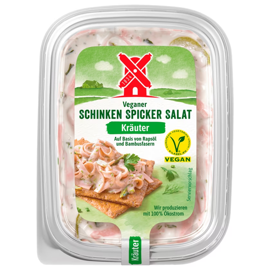 Rügenwalder veganer Schinken Spicker Salat Kräuter 150g