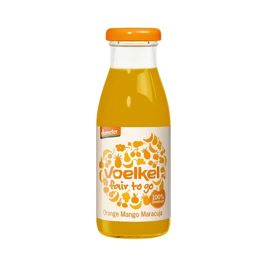 Demeter Voelkel Orange Mango Maracuja Direktsaft Fair to Go 0,25l EW