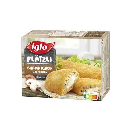 Iglo Veggi Love Plätzli Champignon-Mozzarella 250g