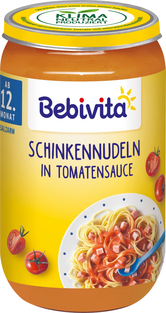 Bio Bebivita Menü Schinkennudeln in Tomatensauce ab dem 12.Monat 250g