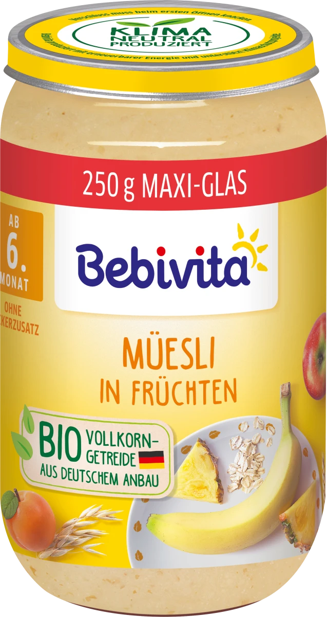 Bio Bebivita Müesli in Früchten ab dem 6.Monat 250g