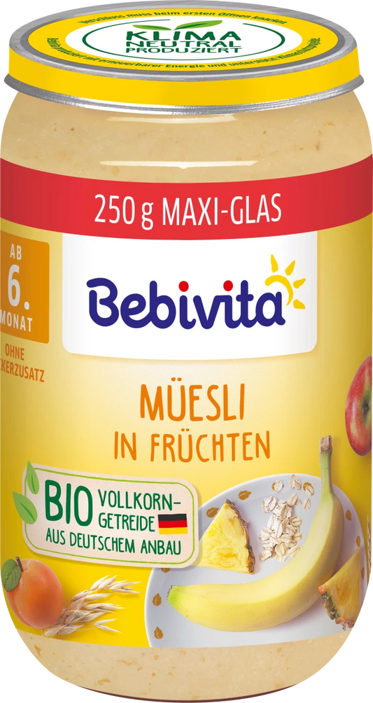 Bio Bebivita Müesli in Früchten ab dem 6.Monat 250g