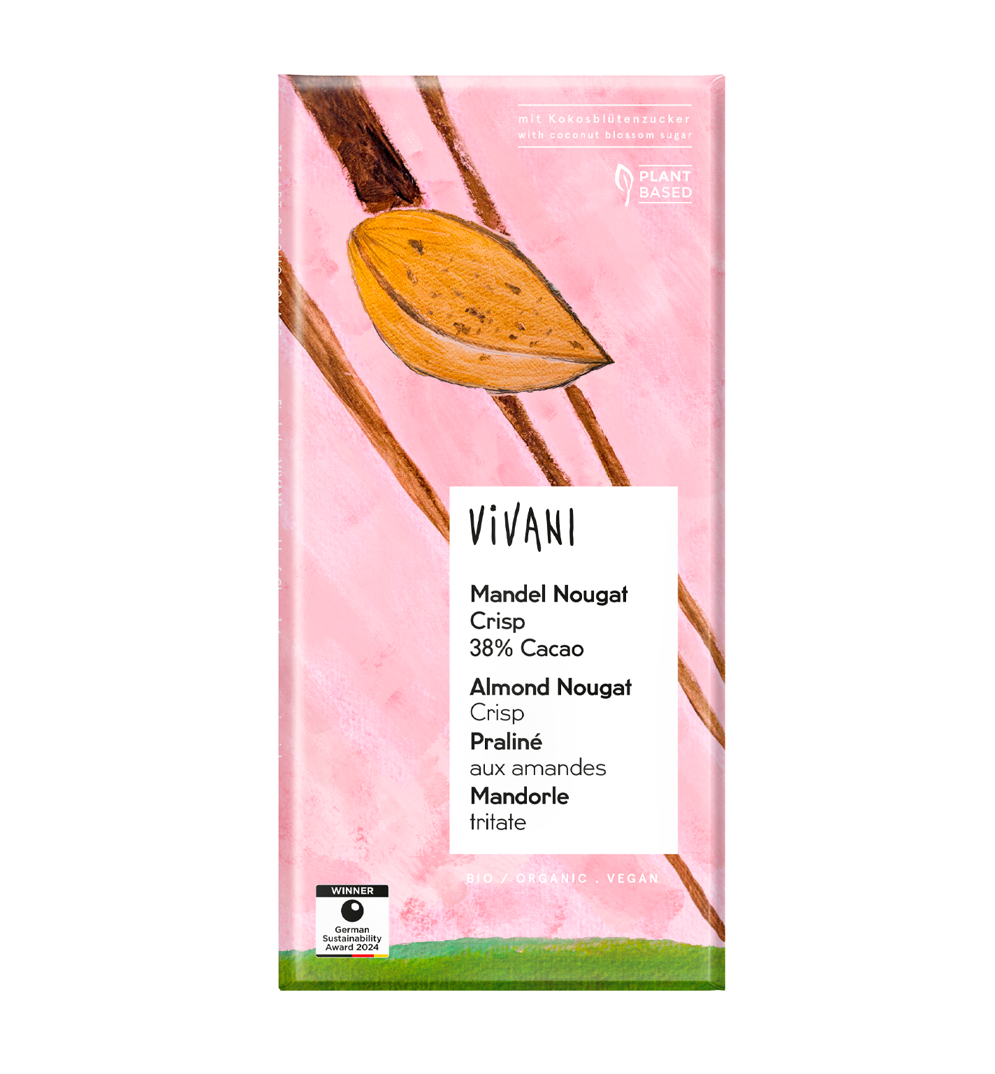 Bio Vivani Mandel Nougat Crisp 80g