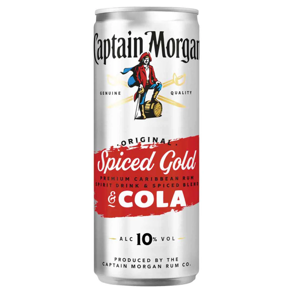 Captain Morgan Original Spiced Gold&Cola 10% 0,25l DPG