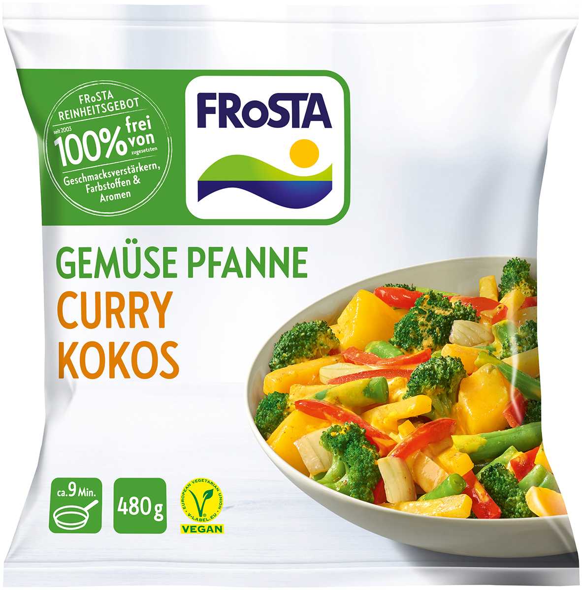 Frosta Gemüsepfanne Curry Kokos 480g