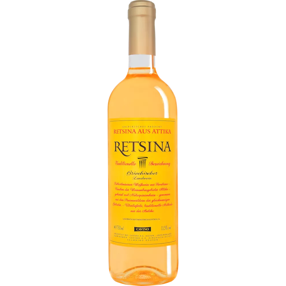 Cavino Retsina aus Attika trocken 0,75l