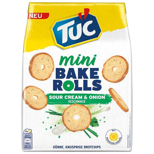 Tuc Mini Bake Rolls Sour Creme&Onion 150g