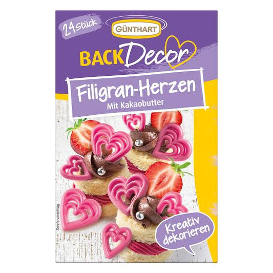 Günthart Filigran-Herzen mit Kakaobutter 34g