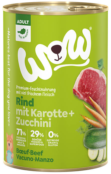 Wow Dog Adult Rind 400g