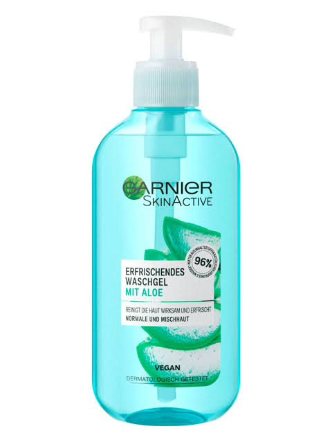 Garnier Skin Active Waschgel mit Aloe Vera Extrakt erfrischend für normale und Mischhaut 200ml