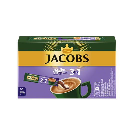 Jacobs Kaffee Instant Getränk 3in1 Milka 10x18g