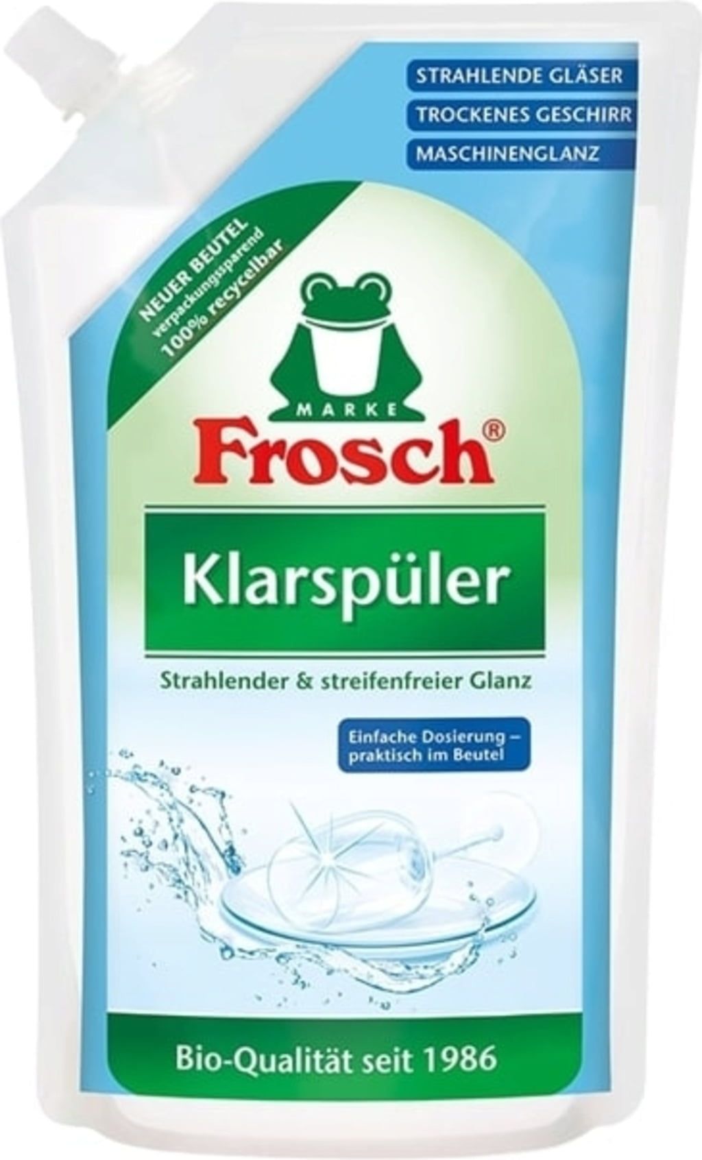 Frosch Strahlender&streifenfreier Glanz Klarspüler 750ml