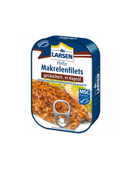 Larsen Pfeffermakrelenfilet in Pflanzenöl 110g