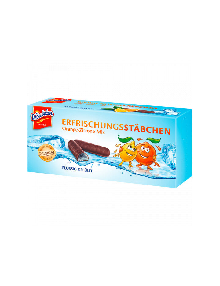 De Beukelaer Erfrischungsstäbchen Orange/Zitrone VM 75g