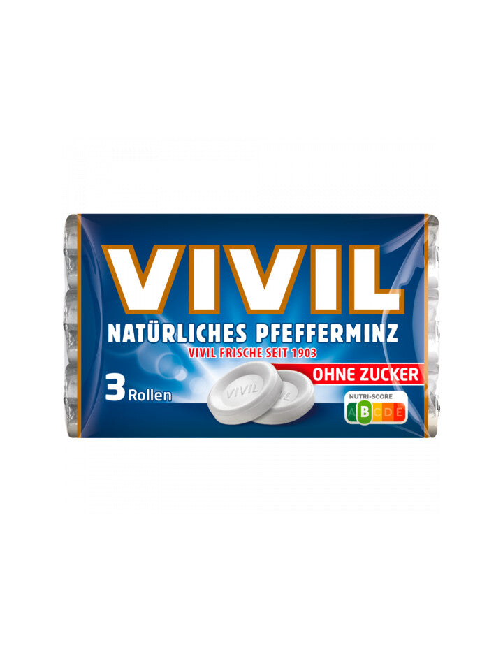 Vivil Pfefferminz ohne Zucker 3x28g