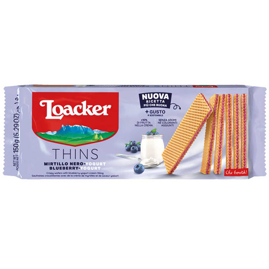 Loacker Thins Blueberry-Yoghurt 150g