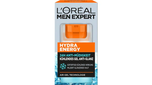 Loreal Men Hydra Energy kühlendes Feuchtigkeitsgel Gesicht 50ml