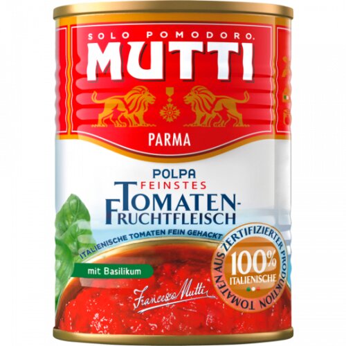 Mutti Polpa mit Basilikum 400g