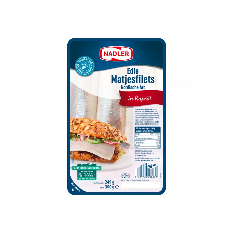 Nadler Edle Matjesfilets nordische Art 300g