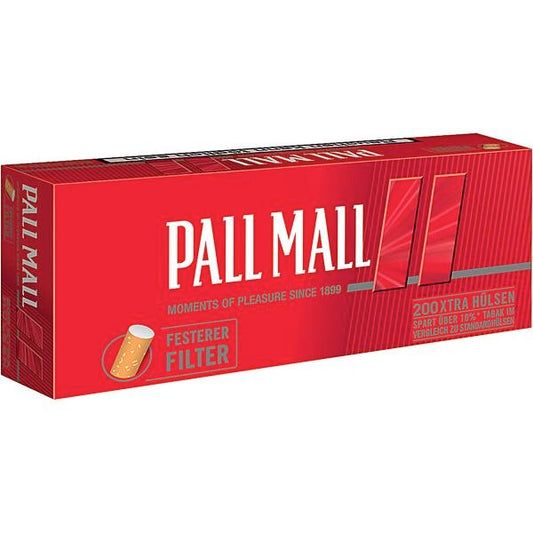 Pall Mall Red XTRA Hülsen 200ST