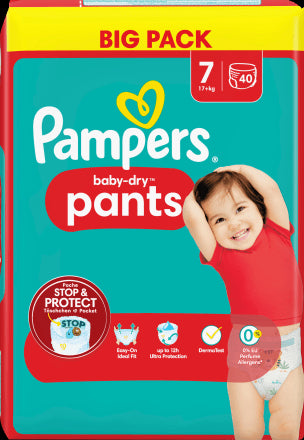 Pampers Baby Dry Pants Extra Large 17+kg Gr.7 60ST