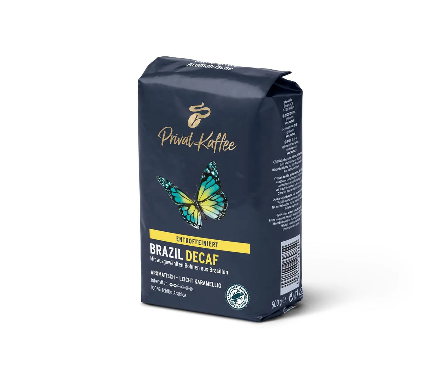 Tchibo Privat Kaffee Rarität Brazil Decaf ganze Bohne 500g