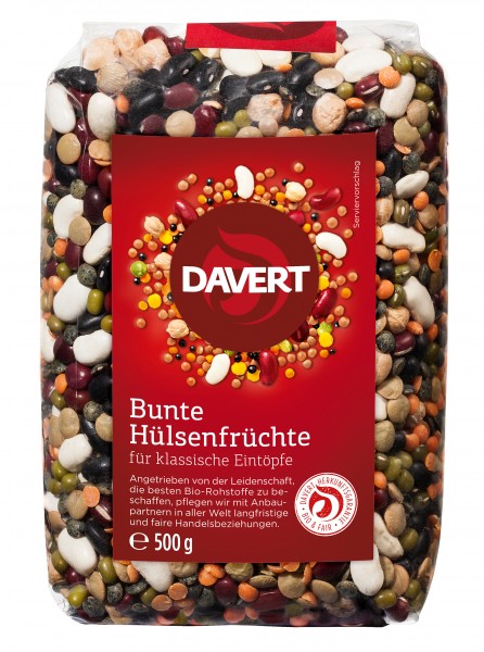 Bio Davert Bunte Hülsenfrüchte 500g