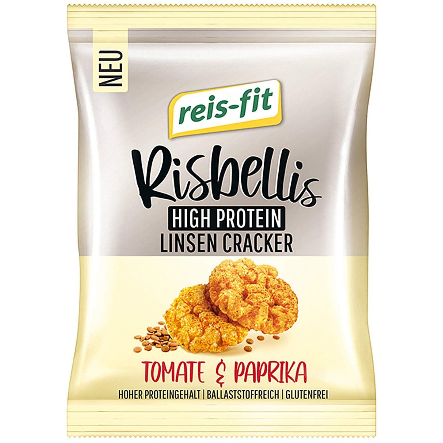 Reis-fit Risbellis Linsen Cracker Tomate&Paprika 40g