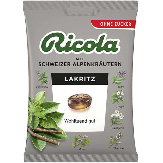 Ricola Lakritz ohne Zucker 75g