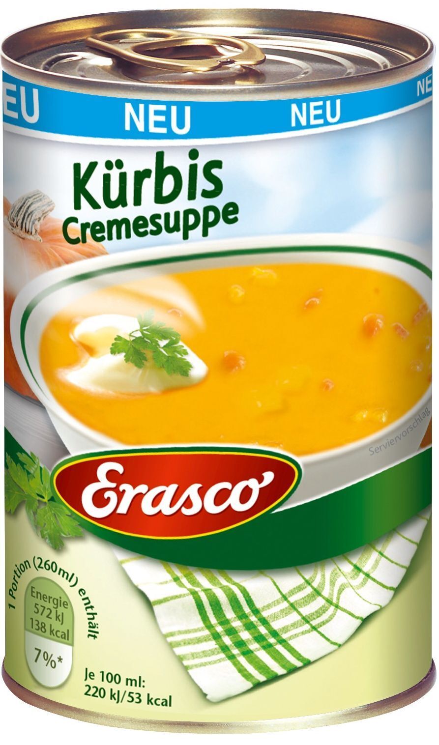 Erasco Kürbis Creme-Suppe 390ml