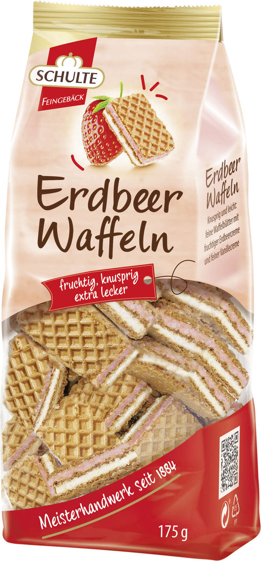 Schulte Erdbeer Vanille Waffeln 175g