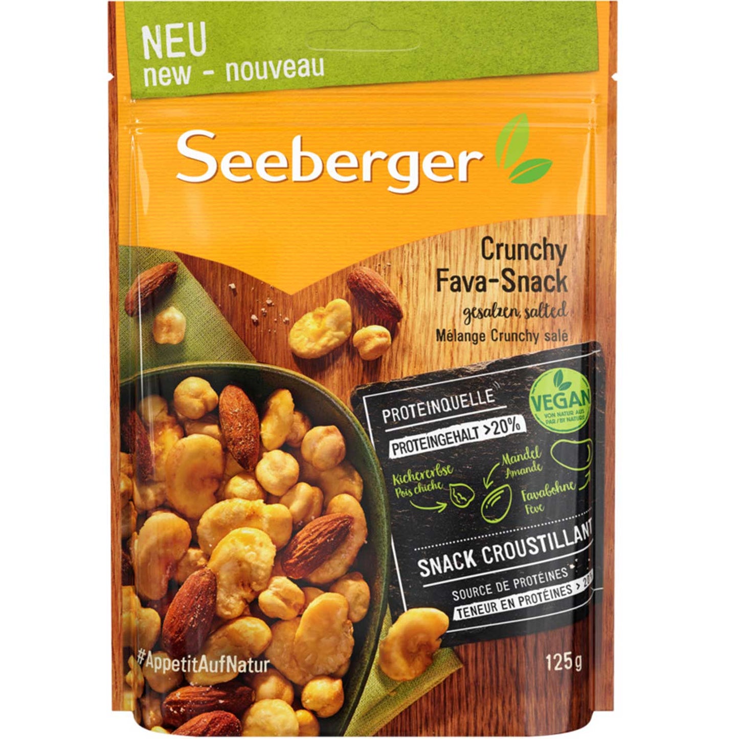 Seeberger Crunchy Fava-Snack 125g