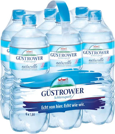 Güstrower Schlossquell Mineralwasser Naturelle 6 x 1l DPG