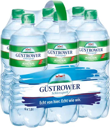 Güstrower Schlossquell Mineralwasser medium 6 x 1l DPG