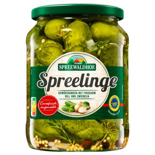 Spreewaldhof Spreelinge Gewürzgurken (Spreewälder Gurken) 670g