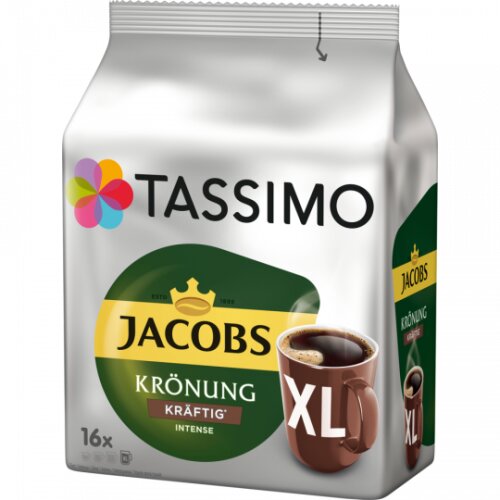 Tassimo Jacobs Krönung Kaffee Kapseln kräftig XL 16ST 144g