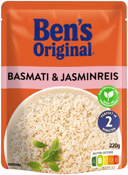 Bens Original Express Basmati&Jasminreis 220g