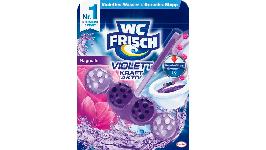 WC Frisch Kraft-Aktiv Violettspüler Magnolie 50g