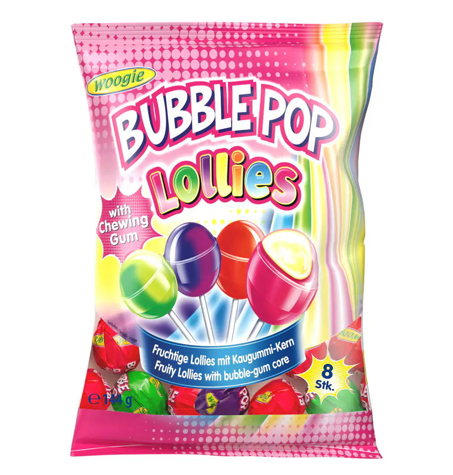 Woogie Lollies Bubble Pop 144g